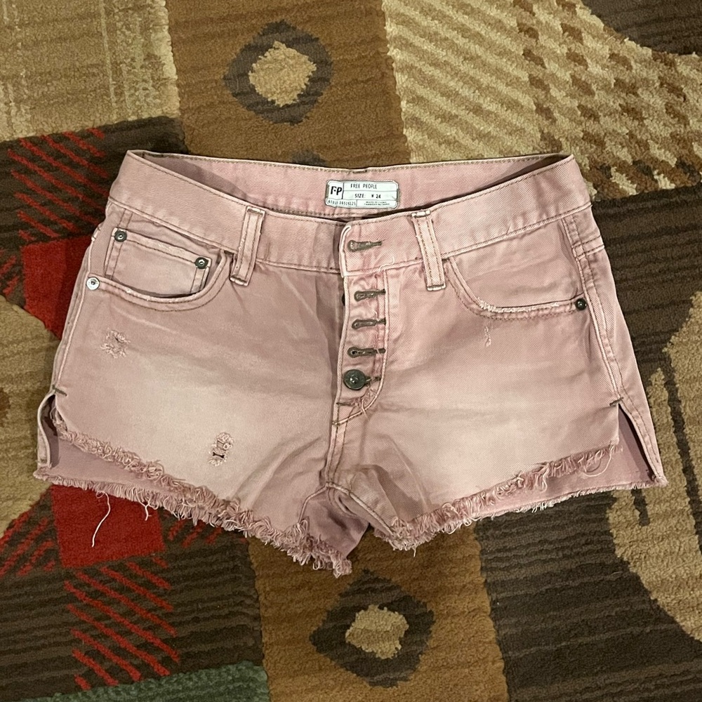 Free people jeans shorts size 24